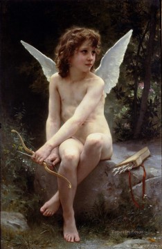 Amour a laffut angel William Adolphe Bouguereau desnudo Pinturas al óleo